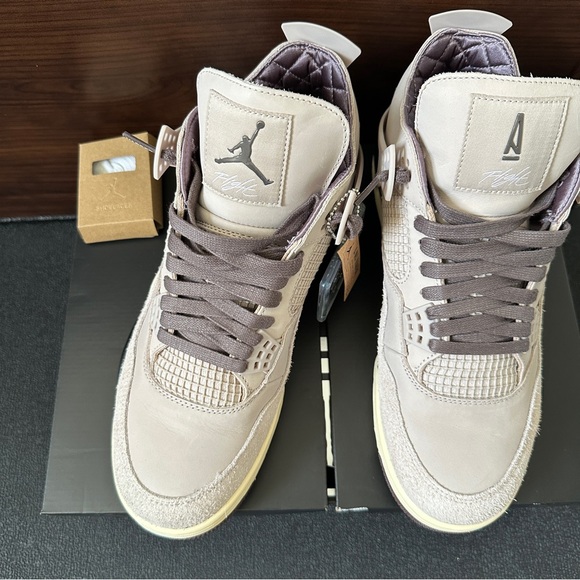 Jordan 4 A Ma Maniére Retro OG Men’s Sneakers Size 10.5 Stone Pewter - Picture 11 of 13